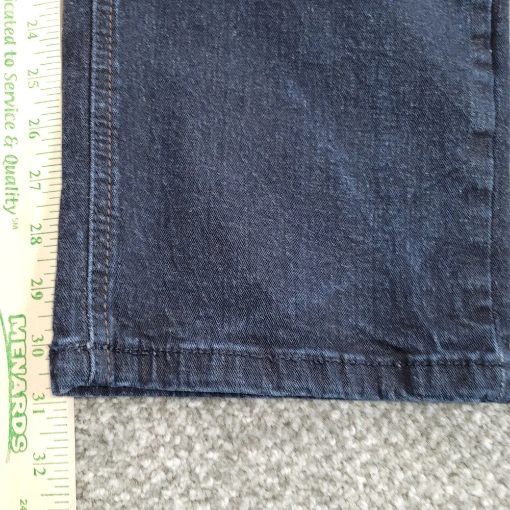Urban Star Mens Dark Wash Straight Leg Stretch Denim Jeans 44x30 Blue Stretch